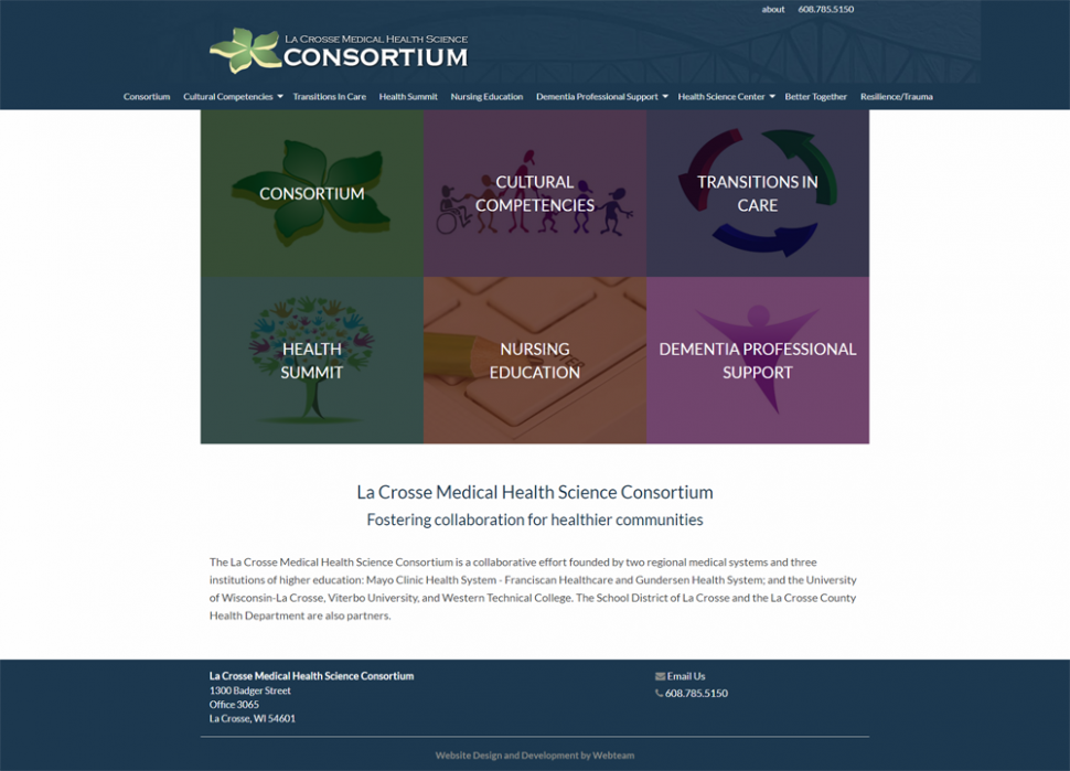 New website for La Crosse Medical Health Science Consortium