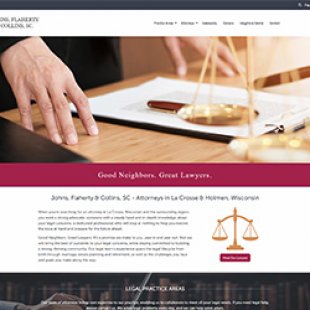 Johns, Flaherty & Collins, SC New Site Release