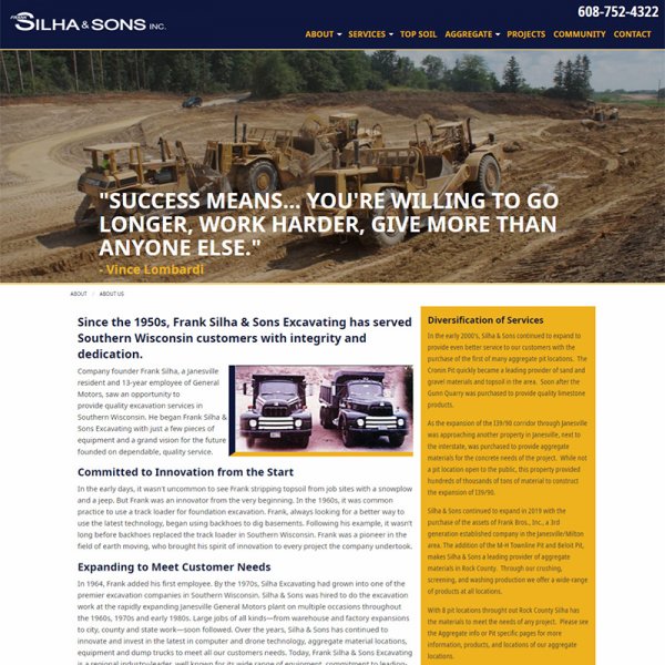 Website Redesign for Frank Silha & Sons Excavating