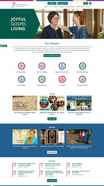 Franciscan Sisters of Perpetual Adoration screenshot