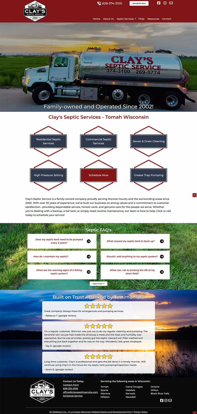 Clays Septic Service screenshot