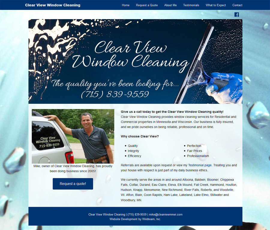 window cleaning brochure