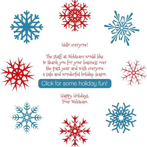 Happy Holidays from Webteam Happy Holidays from Webteam